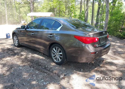 2014 Infiniti Q50 Premium/Sport z USA, uszkodzony, nr VIN JN1BV7AR3EM701618